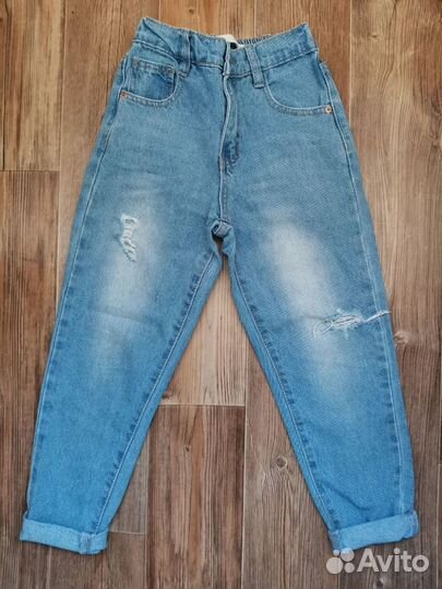 Фирменные джинсы в винтажном стиле, р. 116-122