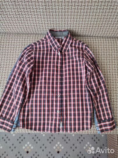 Рубашки мехх на мальчика размер 122-128