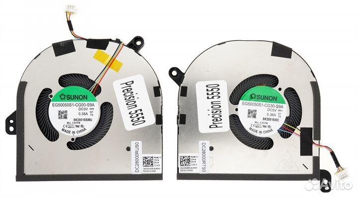 Кулер, вентилятор к Dell Precision 5550, XPS 15 95