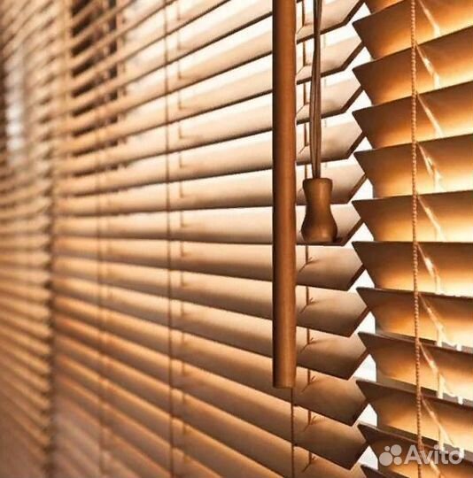 Горизонтальные жалюзи деревянные / бамбуковые