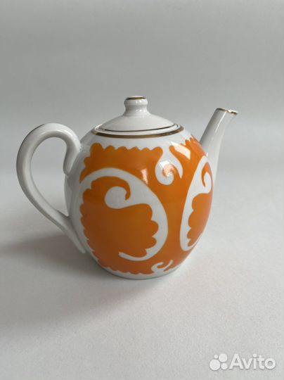 Чайник заварочный фарфоровый СССР Кузяево