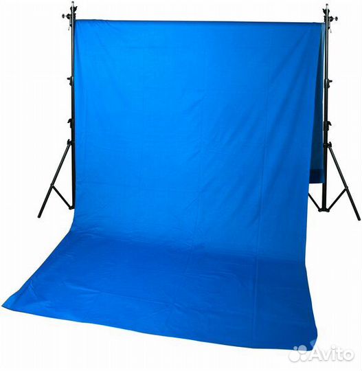 Хромакей 3х2 метра / фотофон / синий