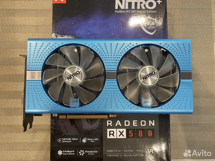 Видеокарта Sapphire Radeon nitro+ RX 580 8G SE