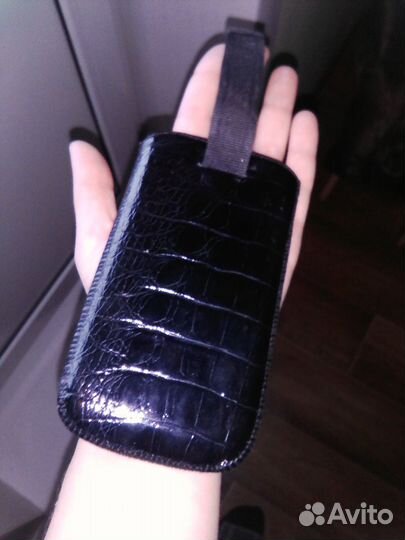 Чехол кожаный. Размер 7.5 * 14 см