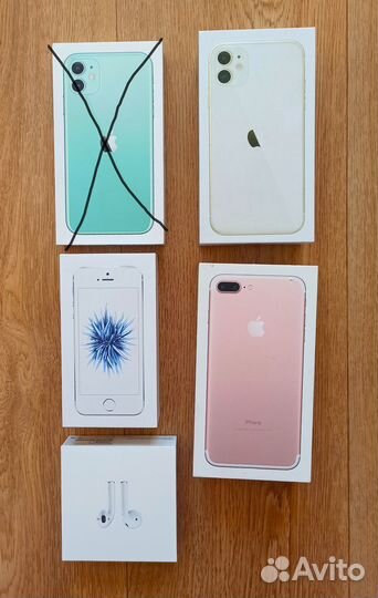 Коробки от iPhone - AirPods - apple - телефона