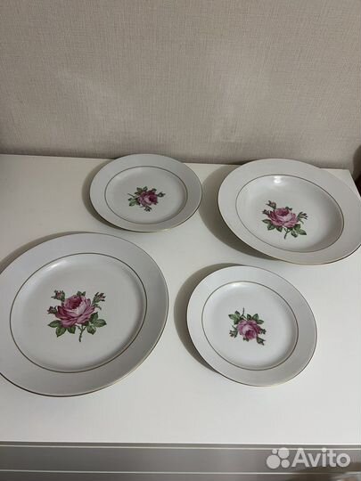 Тарелки Kahla Роза фарфор гдр
