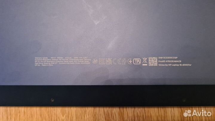 Ноутбук hp victus 16