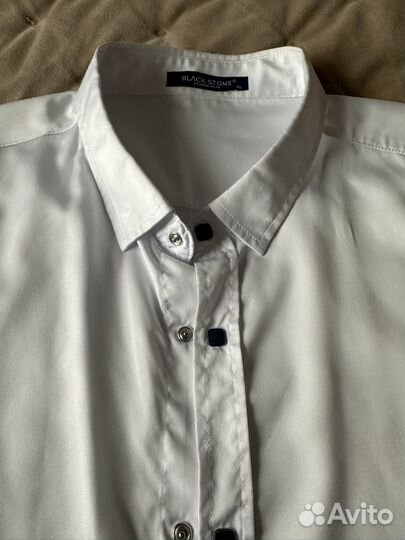 Мужская рубашка белая бу