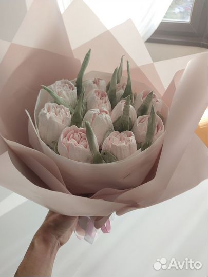 Букет тюльпаны из зефира