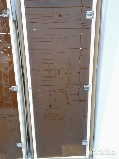 Дверь стекло в парилку, баню, сауну