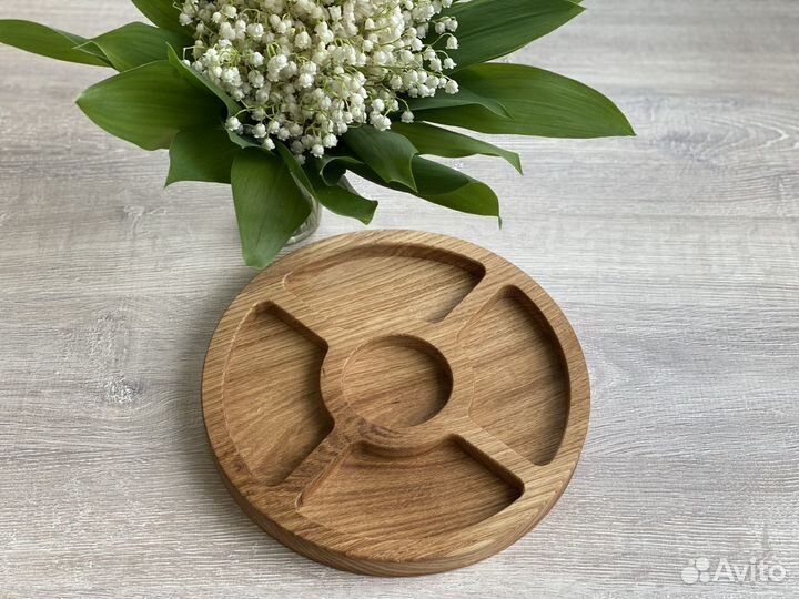 Менажница из цельного массива Дуба