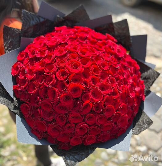 Красные Розы. Большие Букеты Свежих Роз