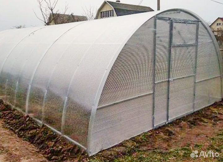 Теплица усиленная 4 метра шириной