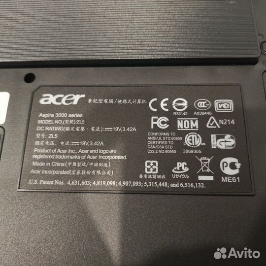 Ноутбук acer aspire 3000