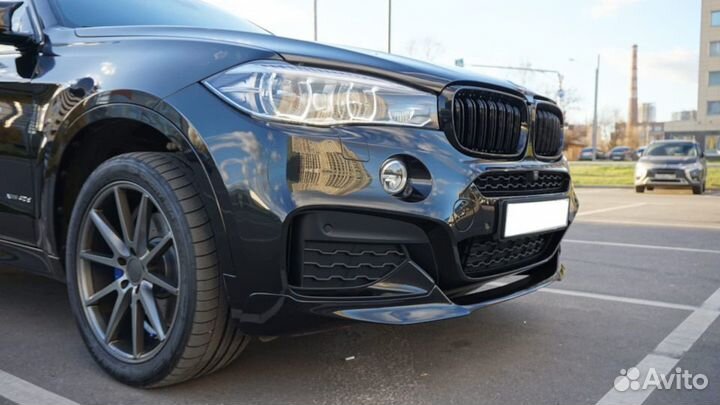 Губа bmw x6 f16 накладка юбка