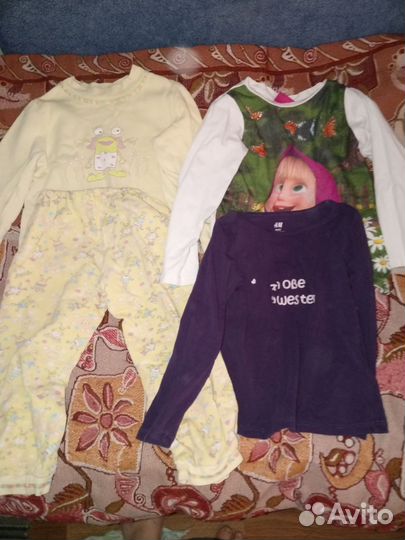 Пакет вещей и обуви для девочки 4-5 лет