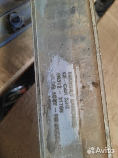 Молдинг двери передней правой nissan almera b10