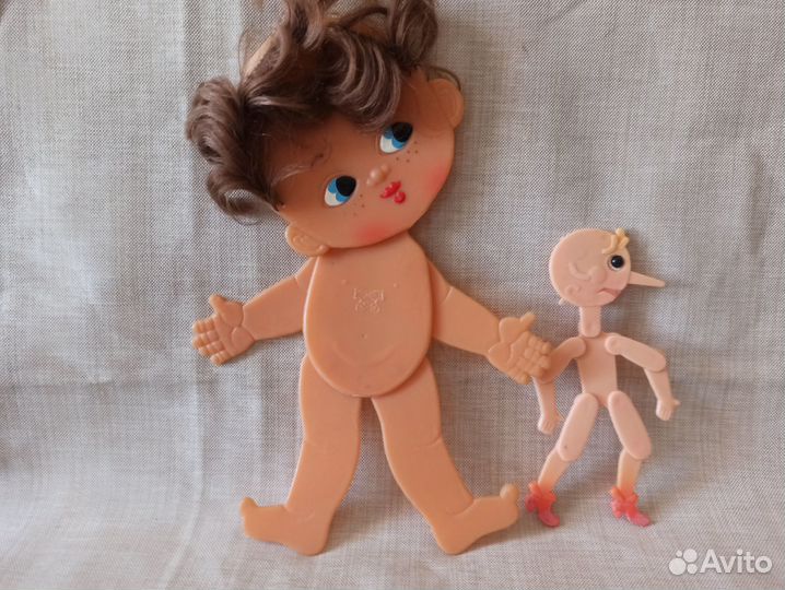 Кукла СССР. Плоская. Шарнирная. Вятка