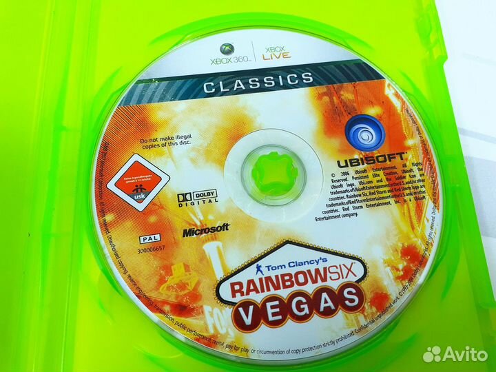 Xbox 360/One Tom Clancy's Rainbow Six Vegas б/у