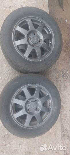 Диски r 15, литье 4х114,3х15, шины на 15
