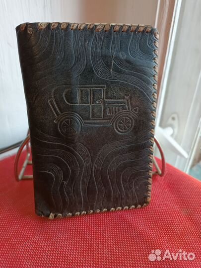 Портмоне кожаное для документов СССР, винтаж