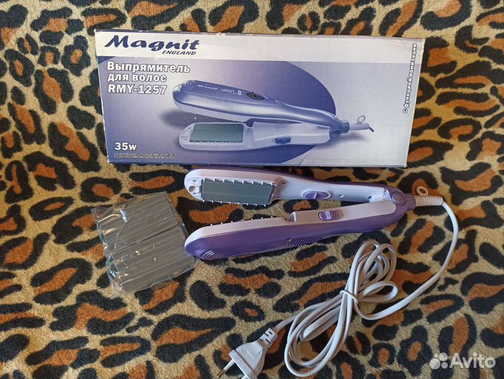 Выпрямитель для волос с насадкой гофре