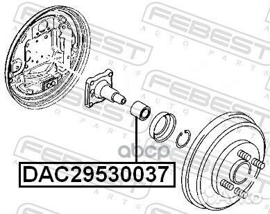 Подшипник ступичный задний 29X53X37 DAC29530037
