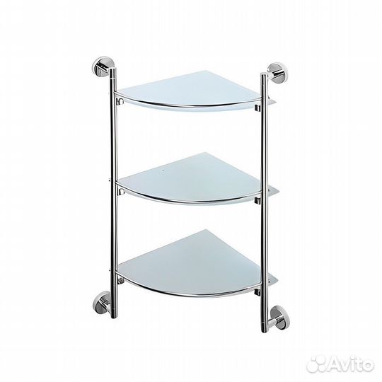 Полка стеклянная D-Lin D263100, хром