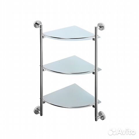 Полка стеклянная D-Lin D263100, хром