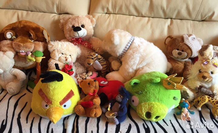 Мягкие игрушки, энгри бердс, макдональдс