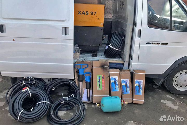 Аренда компрессора с отбойными молотками в Москве