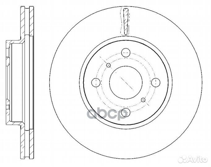 Диск тормозной вентилируемый G-brake GR-20431