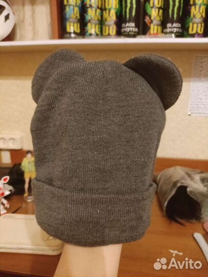 Шапка с ушками для девочки