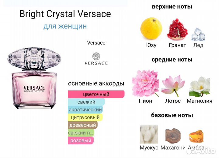 Масляные духи Versace Bright Crystal