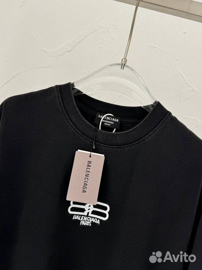 Balenciaga paris футболка оверсайз (premium 2024)