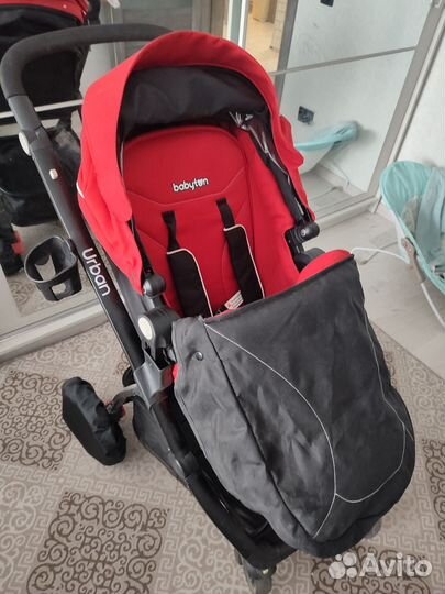 Прогулочная коляска babyton urban red