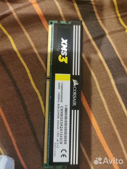 Оперативная память corsair xms3 ddr3 4gb 1333mhz