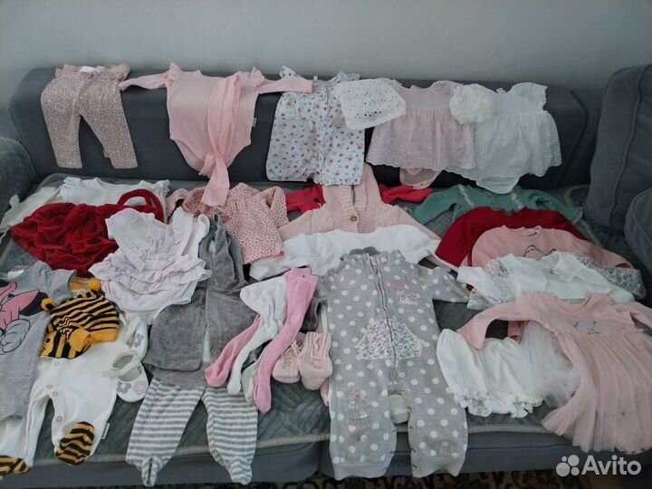 Детские вещи пакетом для девочек 62-74