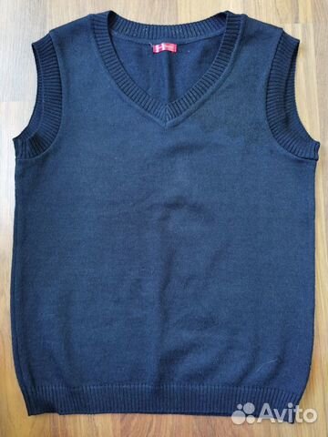 Синий жилет для мальчика