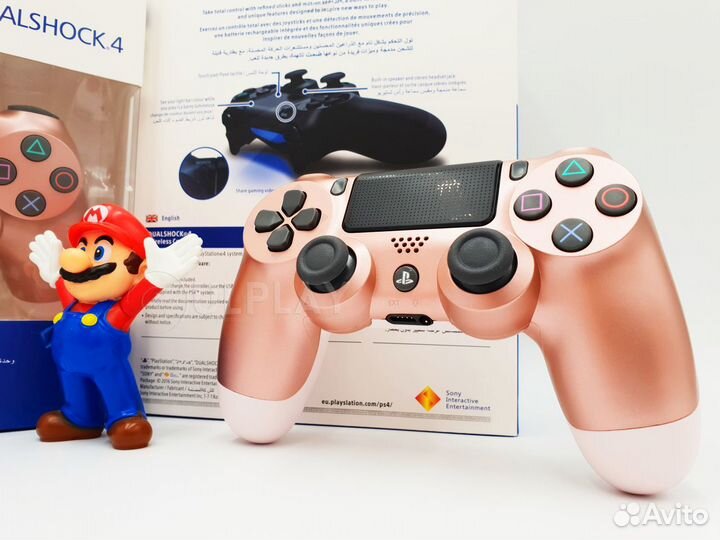 Новый джойстик PS4 Ver.2 Розовое золото v2