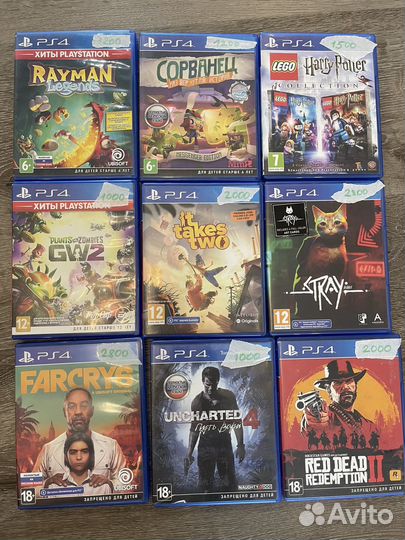 Игры диски Sony PS4