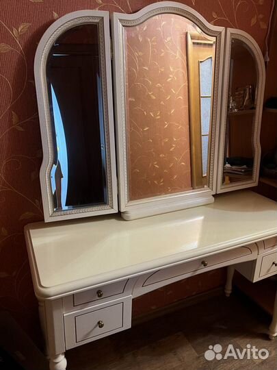 Стол, зеркало Luigi белая Миасс мебель