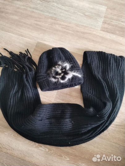 Женский шарф и шапка