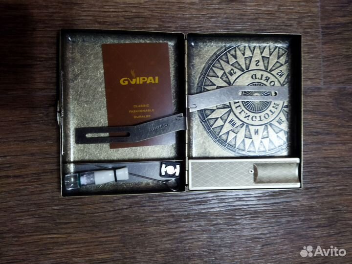 Портсигар с встроенной зажигалкой USB