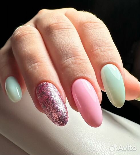 Маникюр Покрытие гель лаком Укрепление Ногти