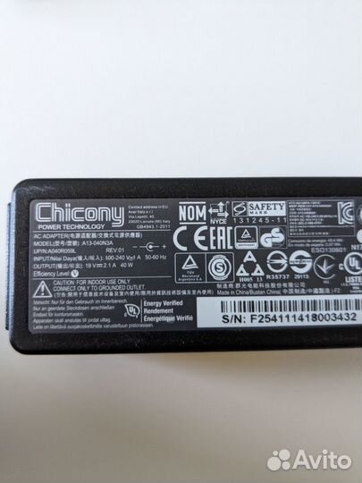 Оригинальный блок питания Acer/ 5.5x1.7мм/19V 2.1A