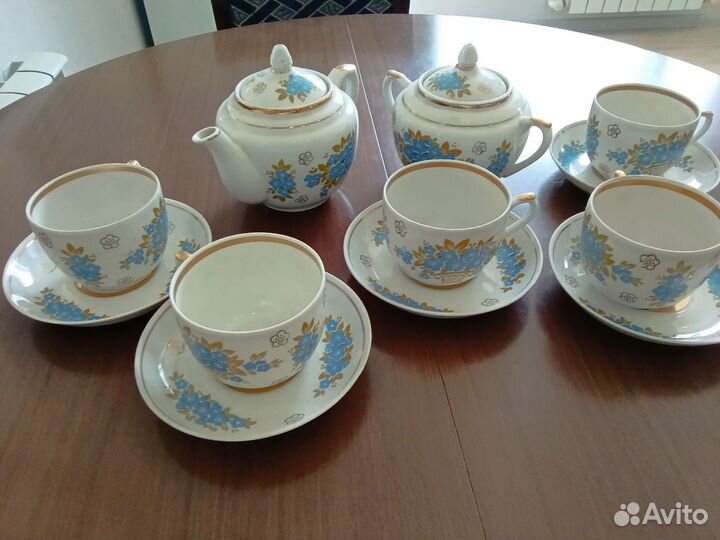 Сервиз чайный Вербилки незабудки