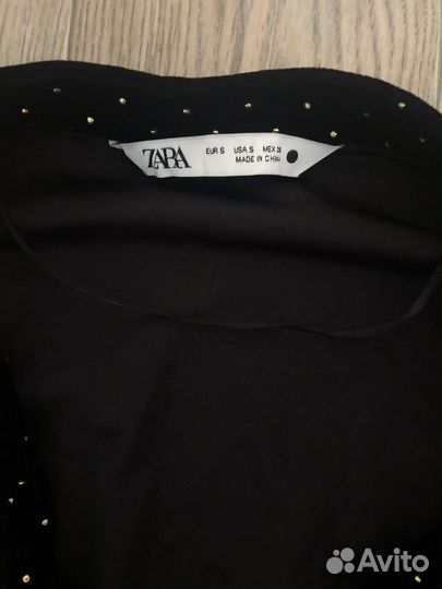 Бархатное платье zara