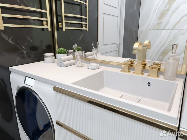 Раковина Paola Magenta 1200 R, белый