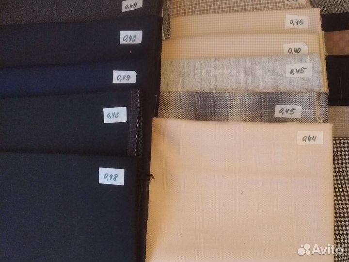 Лоскут камвольной ткани СССР лот 1 (0,4-0,49 м)